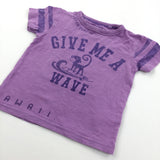 'Give Me A Wave' Purple T-Shirt - Boys 12-18 Months