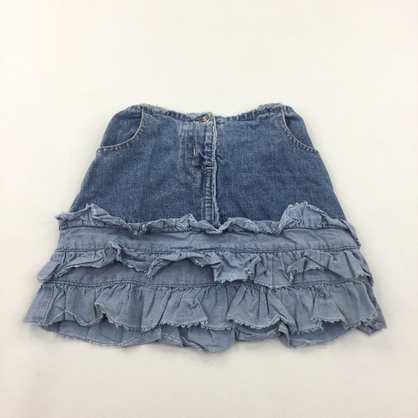 Mid Blue Denim Skirt - Girls 2-3 Years