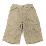 Cream Lined Cargo Trousers - Boys 3-6 Months