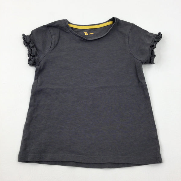 Charcoal Grey T-Shirt - Girls 4-5 Years