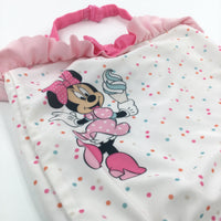 Minnie Mouse Spotty White & Pink Swimming Costume - Girls 18-24 Months