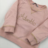 'Adorable' Pink Sweatshirt - Girls 18-24 Months