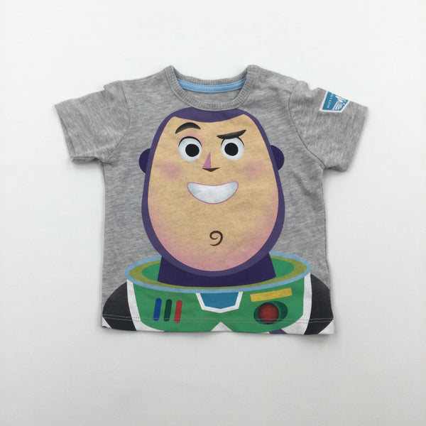 Toy Story Buzz Lightyear Grey T-Shirt - Boys 0-3 Months