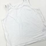 White Cotton Vest - Boys 2-3 Years