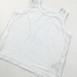 White Cotton Vest - Boys 2-3 Years