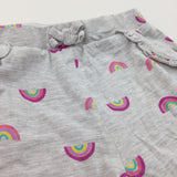 Rainbows Mottled Grey Lightweight Jersey Shorts - Girls 2-3 Years