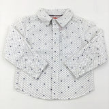 **NEW** Diamonds Navy & White Long Sleeve Shirt  - Boys 2-3 Years