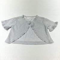 Sparkly Grey Short Sleeve Cardigan - Girls 12-18 Months