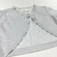 Sparkly Grey Short Sleeve Cardigan - Girls 12-18 Months