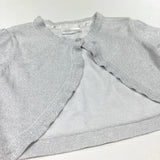 Sparkly Grey Short Sleeve Cardigan - Girls 12-18 Months