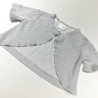 Sparkly Grey Short Sleeve Cardigan - Girls 12-18 Months