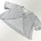 Sparkly Grey Short Sleeve Cardigan - Girls 12-18 Months