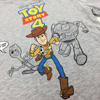 'Toy Story 4' Buzz Lightyear Grey T-Shirt - Boys 6-7 Years