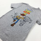 'Toy Story 4' Buzz Lightyear Grey T-Shirt - Boys 6-7 Years