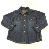 Dark Blue Denim Shirt - Boys 18-24 Months