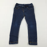 Dark Denim Jeggings - Girls 3 Years