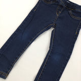 Dark Denim Jeggings - Girls 3 Years