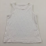 White Cotton Vest - Boys 2-3 Years