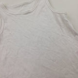 White Cotton Vest - Boys 2-3 Years