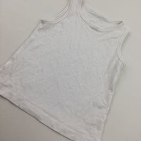 White Cotton Vest - Boys 2-3 Years