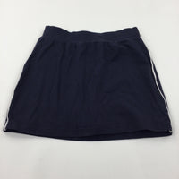 Navy Jersey Skirt - Girls 8 Years