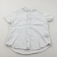 White Linen Shirt - Boys 6 Years