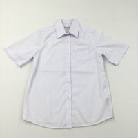 White Short Sleeve Shirt - Boys 6-7 Years