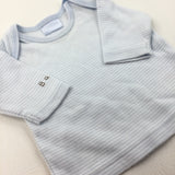 Blue & White Stripe Long Sleeve Top - Boys Early Baby