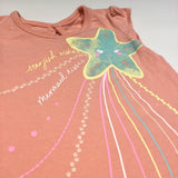 'Starfish Wishes, Mermaid Kisses' Orange T-Shirt - Girls 0-3m