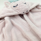 Unicorn Pale Pink Fleece Dressing Gown - Girls 5-6 Years