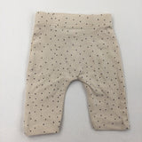 Cream Spotty Leggings - Girls Tiny Baby