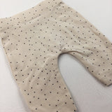 Cream Spotty Leggings - Girls Tiny Baby