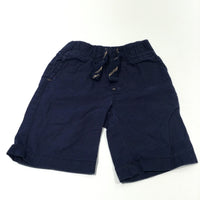 Navy Lightweight Cotton Shorts - Boys 12-18 Months