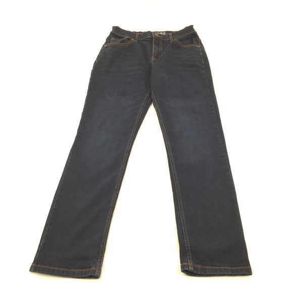 Dark Denim Straight Fit Jeans - Boys 12 Years