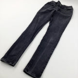 Black High Waist Denim Jeans - Girls 14 Years