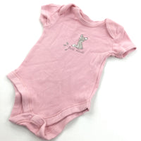 'Best Friends' Fox Pink Short Sleeve Bodysuit - Girls 0-3 Months