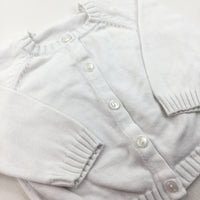 White Cardigan - Girls 0-3 Months