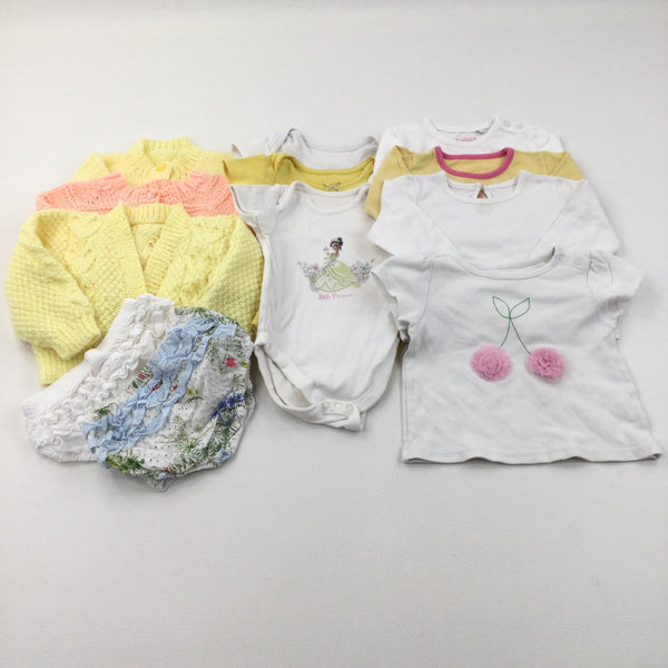Baby Clothes Bundle (12 Items) - Girls 6-9 Months