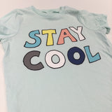 'Stay Cool' Pale Green T-Shirt - Boys 9-12 Months