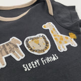'Sleepy Friends' Close Fitting Short Sleeve Pyjama Top - Boys 18-24 Months