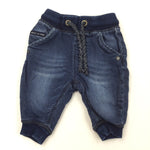 Blue Jeans with Elastic Waist - Boys 3-6 Months