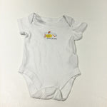 'Submarine' White Short Sleeve Bodysuit - Boys 0-3 Months