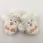 Bird Fluffy Mitts - Boys/Girls 3-6 Months