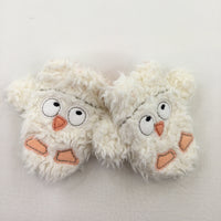 Bird Fluffy Mitts - Boys/Girls 3-6 Months