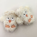 Bird Fluffy Mitts - Boys/Girls 3-6 Months