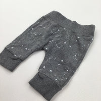 Stars Grey Lightweight Jersey Trousers - Boys Small Baby