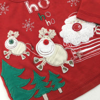 'Ho Ho Ho' Red Long Sleeve Top - Boys/Girls 3-6 Months