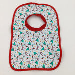 Elf Hats & Candy Canes Red & White Bib - Boys/Girls One Size