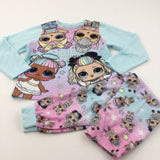 'LOL Surprise' LOL Dolls Blue & Pink Fleece Pyjamas - Girls 8-9 Years