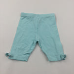 Pale Blue Lightweight Jersey Shorts - Girls 6-9 Months